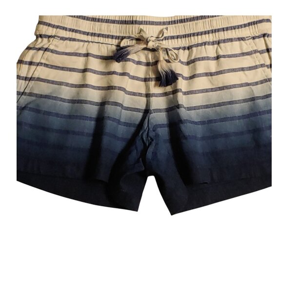 Vineyard Vines Linen Shorts Women's Size XXS Blue White Drawstring Waist Pockets - Picture 5 of 6